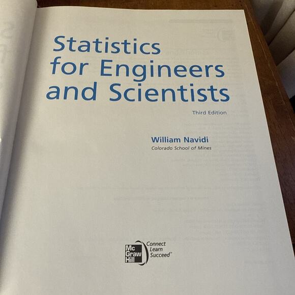 Statistics for Engineers and Scientists by Prof. Navidi, William: Used Very Good - Picture 4 of 6